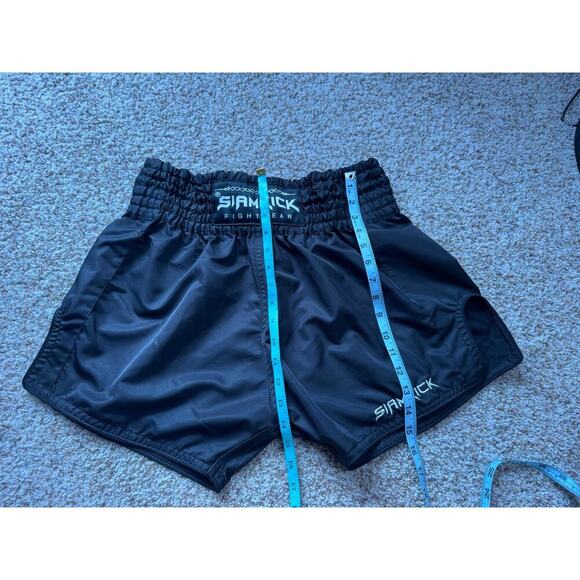 SIAMKICK Fightwear "Core Midnight" Muay Thai shorts; size Men's XL; Black - Picture 5 of 8
